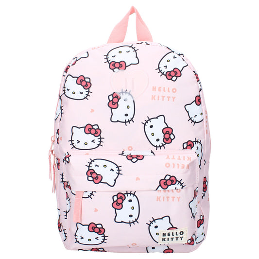 Zaino scolastico Hello Kitty (con doppio scomparto portaoggetti)