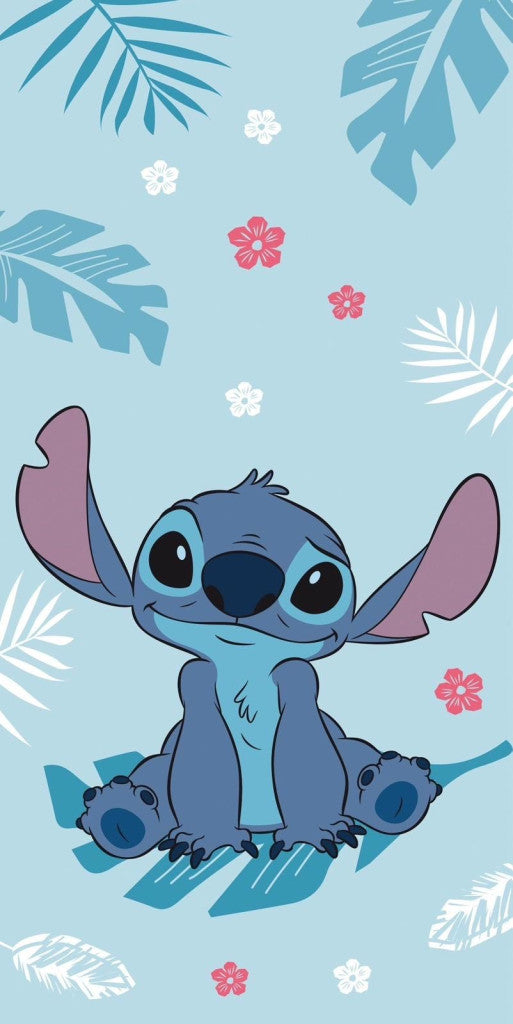 Disney Stitch Blue 100% pamut strandtörölköző - 70x140 cm