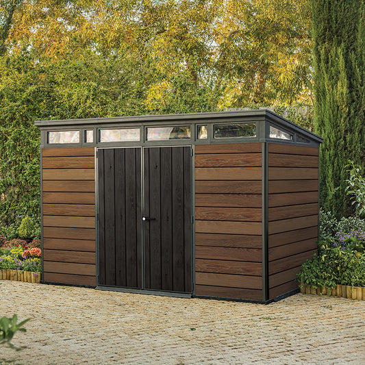 Signature PENT 11x7 műanyag kerti ház dió