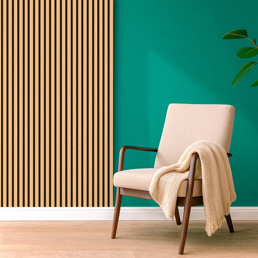 Akusztikus falpanel bambusz hatású 260x60x1,8 cm