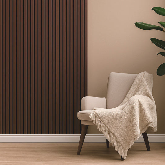 Akusztikus falpanel dió hatású 260x60x1,8 cm