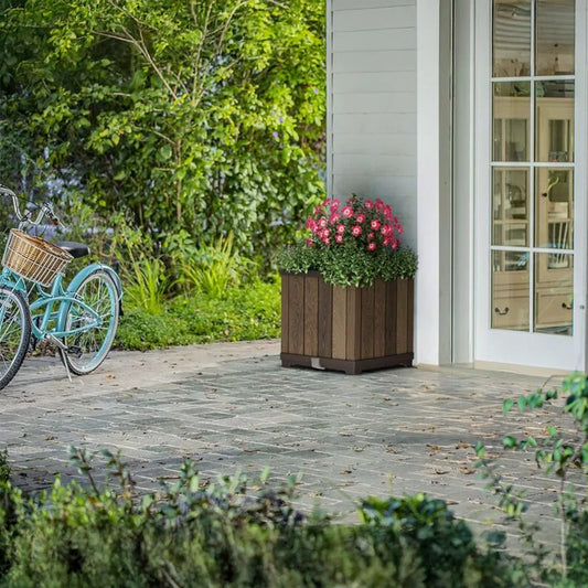 Deco szögletes műanyag virágláda 61 L