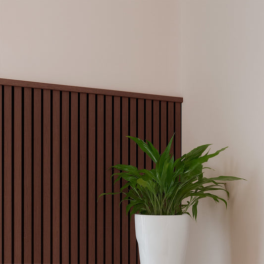 Végzáróléc dió hatású 260x2,5x1,8 cm