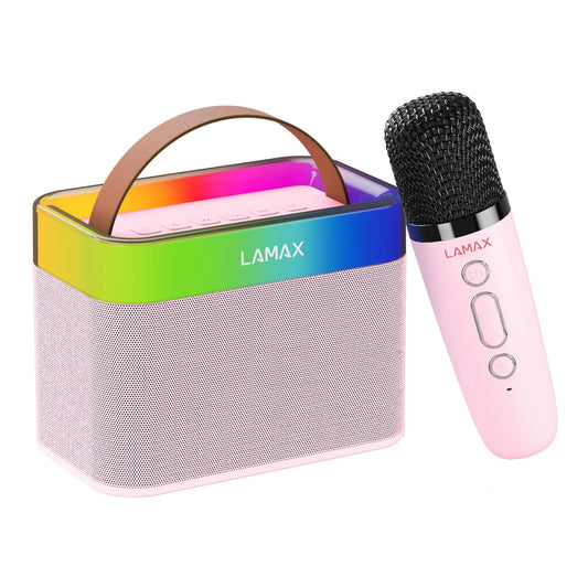 LAMAX KaraokeKid1 Pink 10W Gyerek karaoke szett vezeték nélküli mikrofonnal