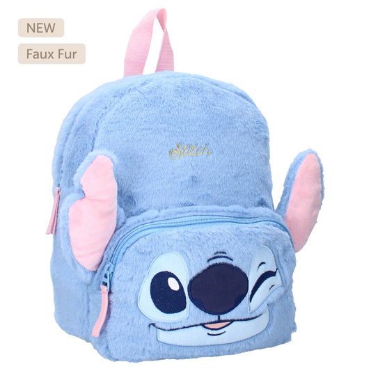 Borsa da scuola Stitch Premium in velluto 3D