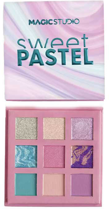 Magic Studio szemhéjfesték paletta 9 pasztell színnel, Sweet Pastel