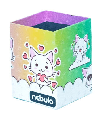 Cicás asztali ceruzatartó, karton 8x8x10cm, Nebulo