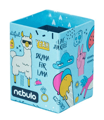 Girl Power asztali ceruzatartó, karton 8x8x10cm, Nebulo