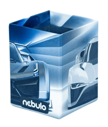 Sportautó asztali ceruzatartó, karton 8x8x10cm, Nebulo