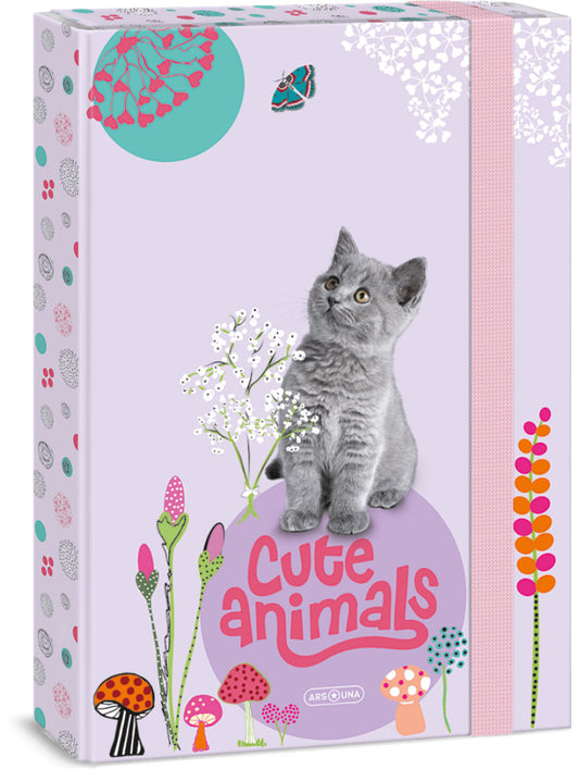 Cuki állatok füzetbox A/4, kitten, cicás