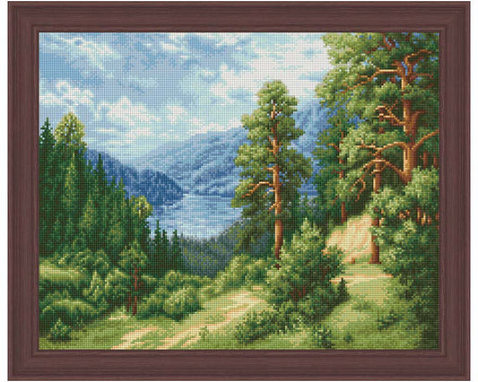 Gyémántfestés szett, fjord, 50x40cm