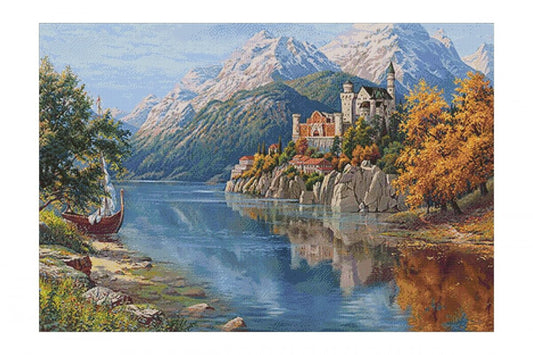 Gyémántfestés szett, Neuschwanstein kastély, 100x68cm