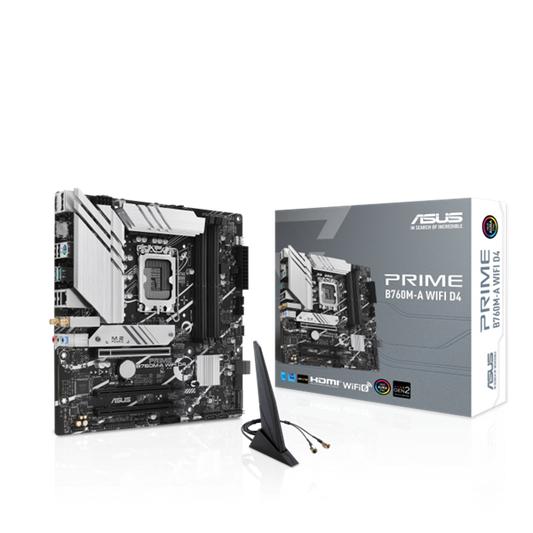 ASUS Alaplap S1700 PRIME B760M-A WIFI D4 INTEL B760, mATX