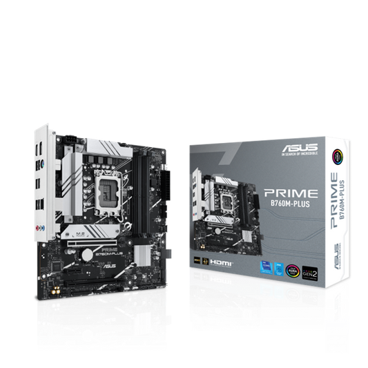 ASUS Alaplap S1700 PRIME B760M-PLUS INTEL B760, mATX