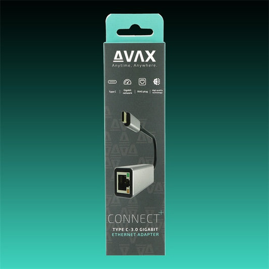 AVAX Átalakító adapter USB-C 3.0 - Ethernet Gigabit port