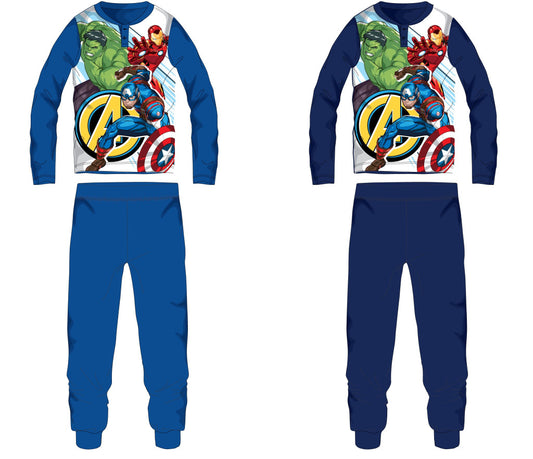 Bosszúállók jersey pamut pizsama - sötétkék - 128