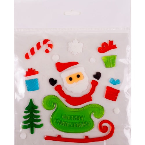 Ablakzselé 20x25 cm Mikulás szánon