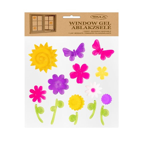 Ablakzselé 20x20 cm tavaszi virágok