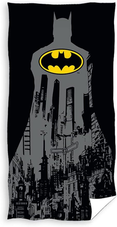Batman gyerek strandtörölköző - 100% pamut - 70x140 cm - fekete
