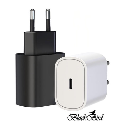 BLACKBIRD Hálózati Adapter 20W T127 USB-C Kivitel, Fehér