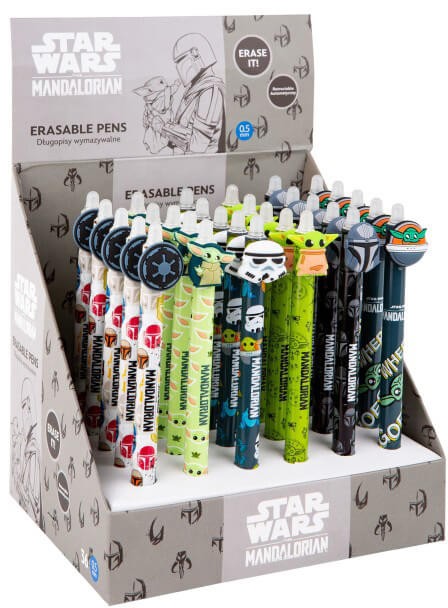 Radírozható golyóstoll, nyomógombos, Star Wars Mandalorian, Colorino School