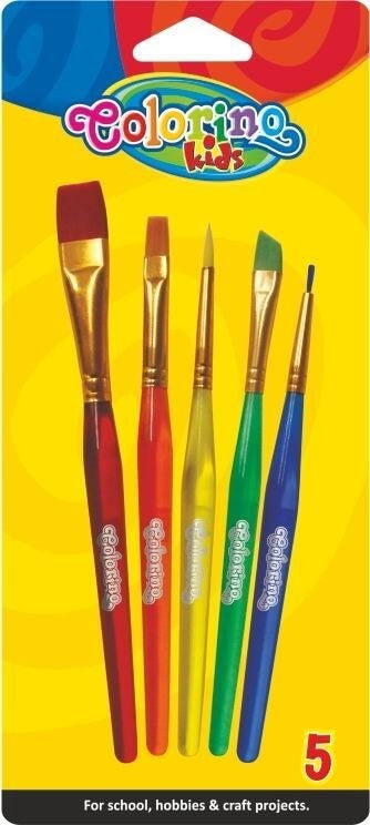 Akril ecset készlet, 5 db-os, Colorino