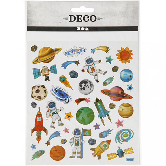 Matrica, űr és űrhajó, 15x17cm