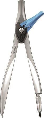 Körző készlet, fém, 2db-os, Maped Study Stop, rögzíthető lábakkal