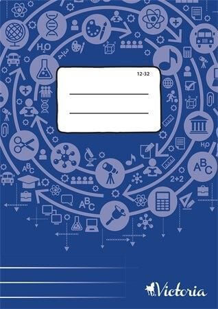 Victoria tűzött füzet A/5, 32 lap vonalas 3.osztály (12-32)