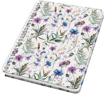 Sigel Bullet Journal napló, pontrácsos spirálfüzet, 16x21,5cm, 60 lap, keményfedeles, Jolie, Misty Meadows