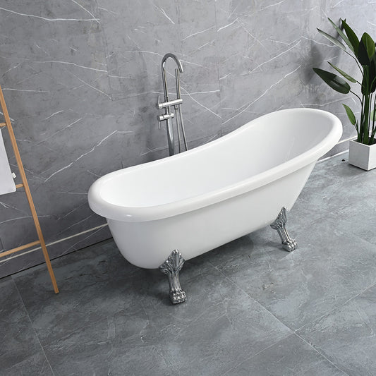 Clark szabadon álló fürdőkád fém lábakkal