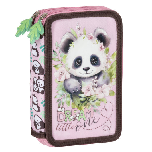 Pandás tolltartó, 2 emeletes, töltött, PA10