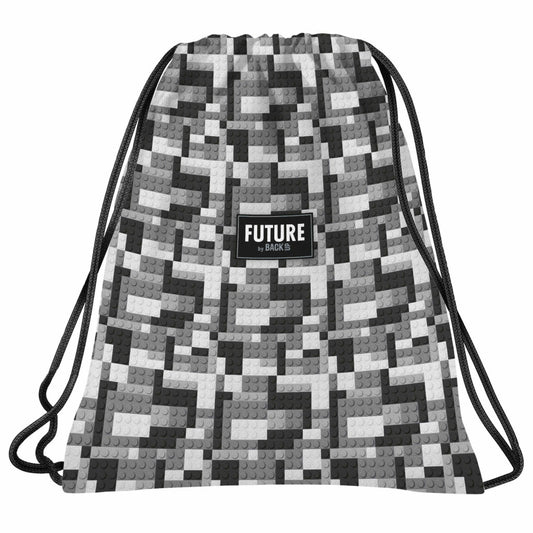 Lego mintás tornazsák, 41x35cm, DF38, szürke