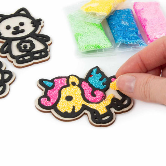 Medálkészítő készlet gyöngygyurmával, Kidea, Friends