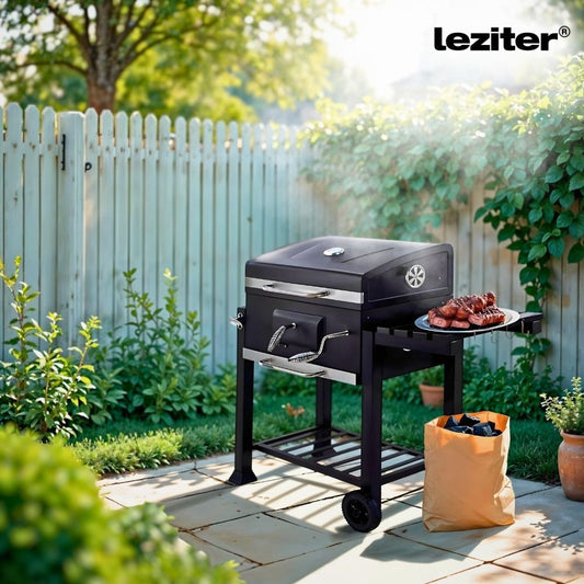 Multifunkciós faszenes kerti grillsütő