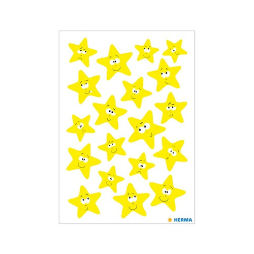 Dekormatrica Herma világító sárga csillagok