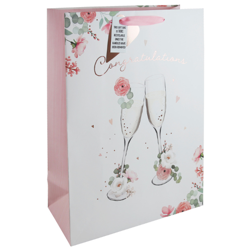 Dísztasak Clairefontaine/Eurowrap 33x45,5 cm pezsgős poharak