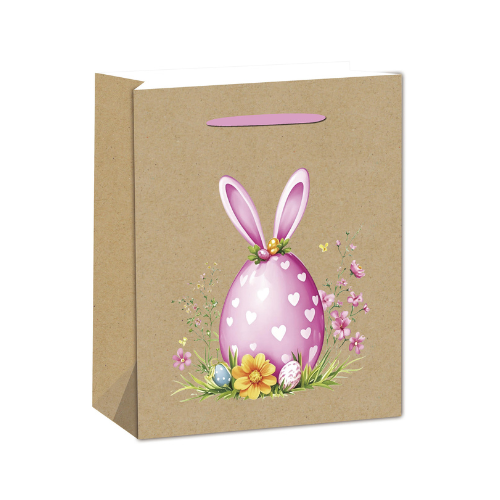 Dísztasak matt 26x32 cm tojás és nyuszifej