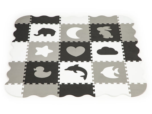 Habszivacs puzzle szőnyeg kerítéssel 25 darabos