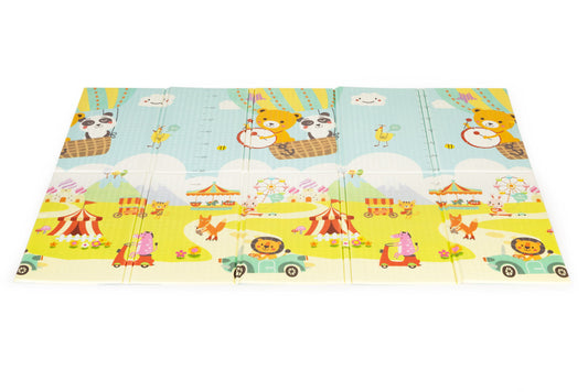 Oktató játszószőnyeg kétoldalas összecsukható táskával