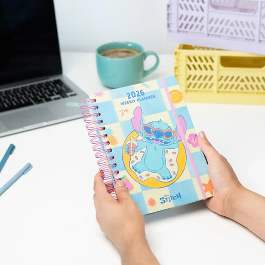 Stitch határidőnapló, heti tervező, A/5, 2026