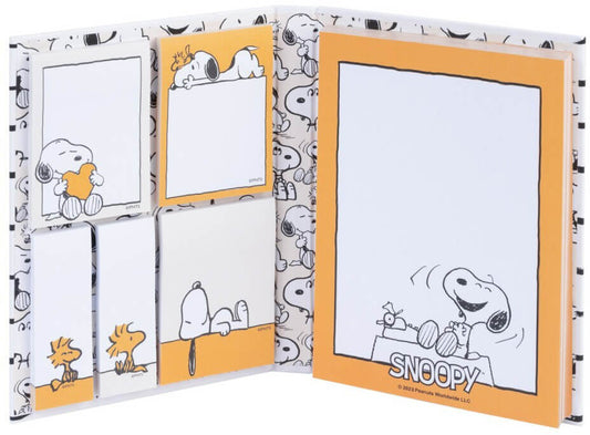 Snoopy jegyzettömb, post-it tömbökkel, jelölőcímkékkel, Snoopy Lazy Days
