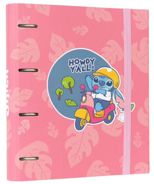 Stitch gyűrűskönyv A/4, 4 gyűrűs