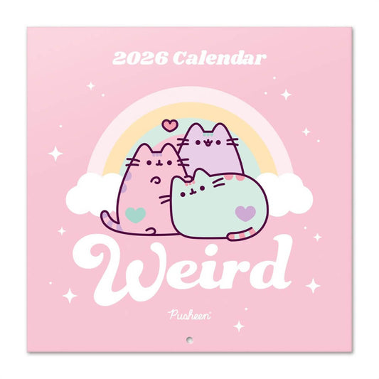 Pusheen cicás falinaptár, 30x30cm, 2026