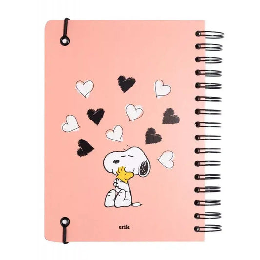 Snoopy bullet journal, napló, spirál, A/5, 90 lapos, Make a wish