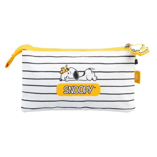 Snoopy tolltartó, beledobálós, 3 rekeszes, 21x12x2cm, Snoopy Lazy Days