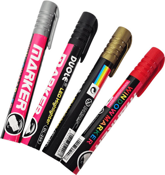 Üveg filctoll, 4 féle szín