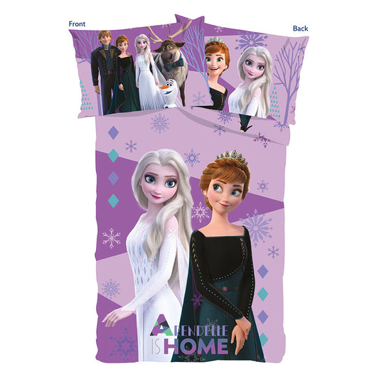 Jégvarázs Elsa és Anna gyerek ágyneműhuzat garnitúra 100% pamut - 100*135cm + 40x60cm