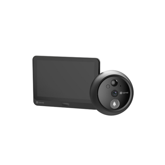 EZVIZ HP4 kültéri vezeték nélküli kukucskáló csengővel 4,3 hüvelyk, kétirányú video hívás, csengő, 4600 mAh, 512G
