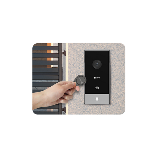 EZVIZ HP5 színes video kaputelefon, 7 hüvelykes átmérő, távoli nyitás, 2 vezeték, beépített csengő, kétirányú beszéd